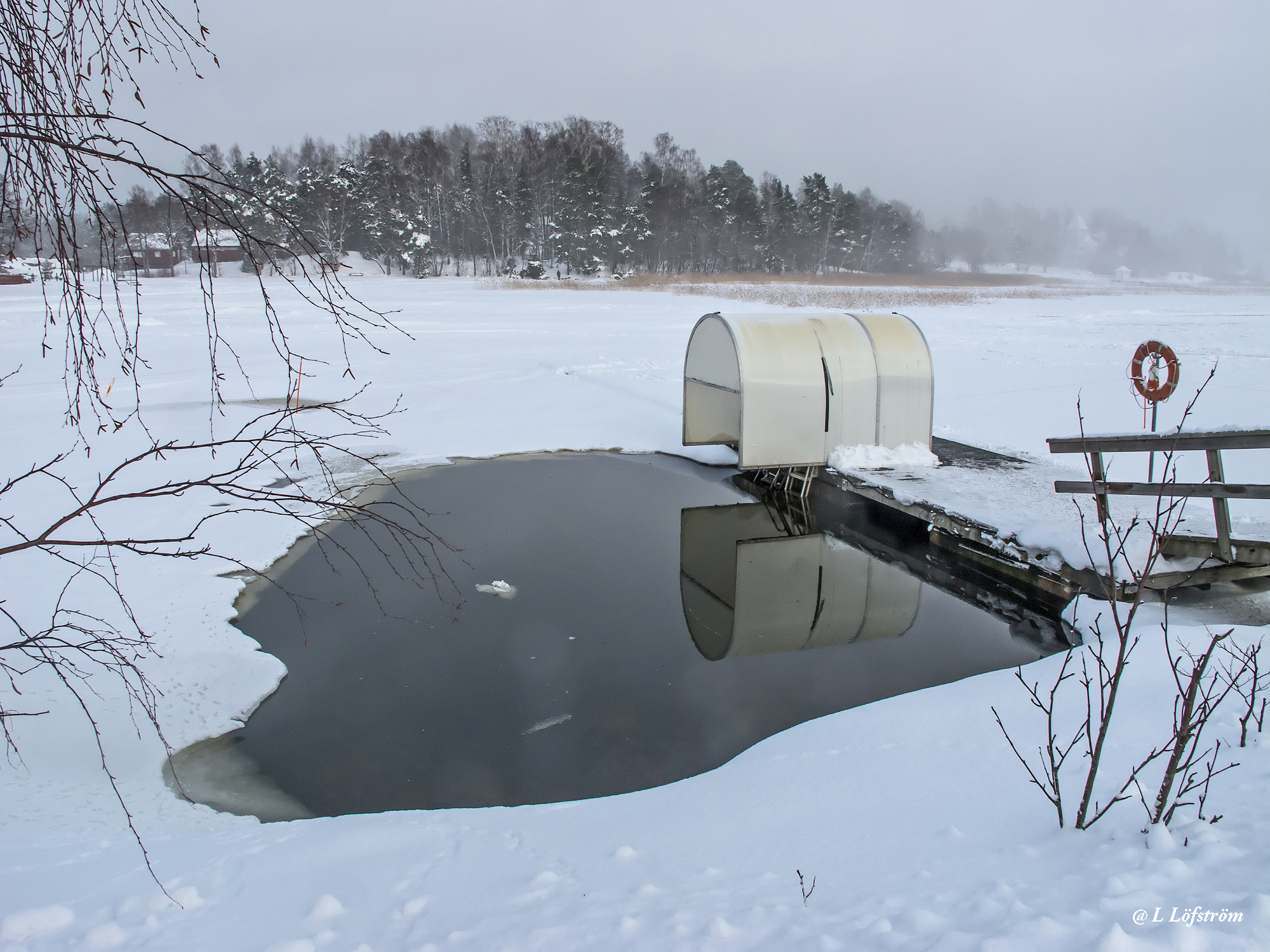 Espoo-Ice swimming hole