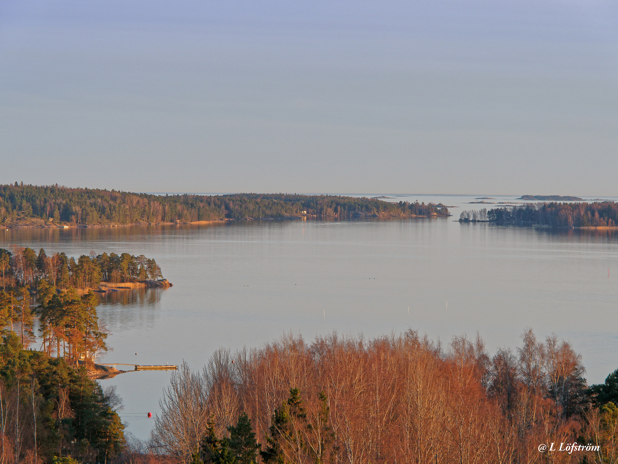 Landscapes-Evening in Espoo Bay