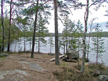 Orajärvi lake viewed towards north - Last view 2022-01-18