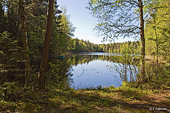 Summer morning at lake Hauklampi in Nuuksio Lake Uplands. - Last view 2022-09-03