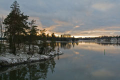 Svinö strait in Espoo archipelago - Last view 2021-11-24