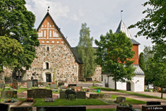 Espoo Cathedral, bell tower and graveyard - Last view 2022-06-19