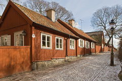 Wooden houses in Lotsgatan street - Last view 2022-06-19