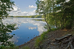 Lake Kyynärä in Liesjärvi National Park - Last view 2022-07-13